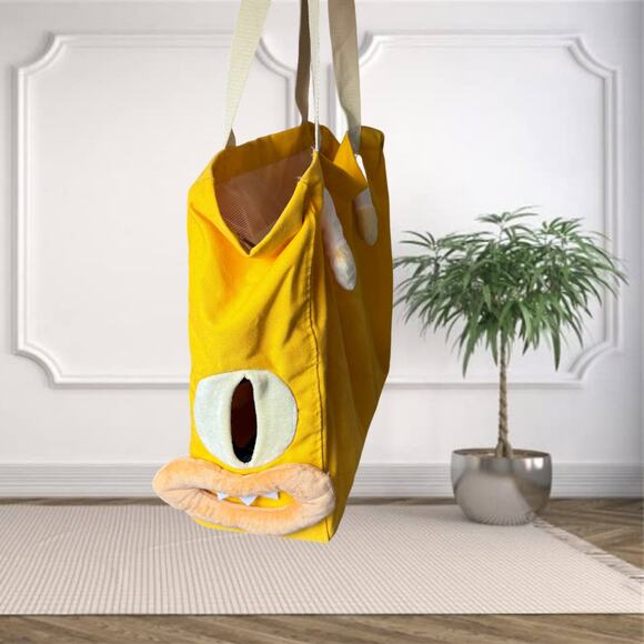 Sunny Yellow Pet Shoulder Carrier Tote | Pre-Loved | Size L (8–20lbs) - Picture 3 of 4